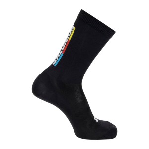 Skarpety Salomon Pulse Race Flag Crew  Black