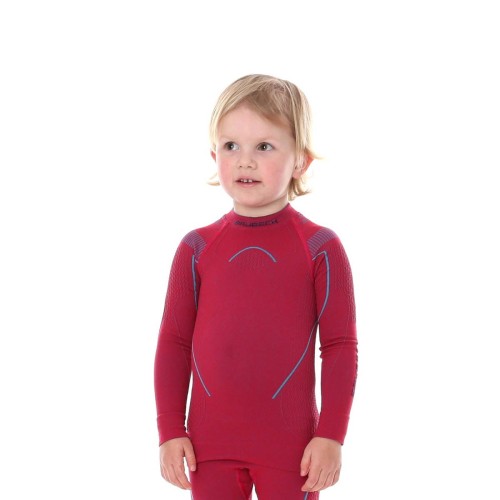 Bluza Termoaktywna Brubeck dziewczęca THERMO rubinowa