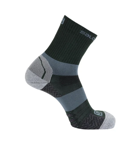 Skarpety Salomon QUEST MID DX+SX Green Gables/Light Grey