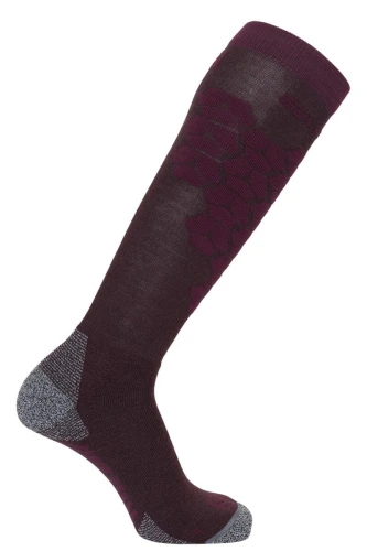 Skarpety narciarskie Salomon S/ACCESS W DX+SX Wine Tasting/Mauve Wine