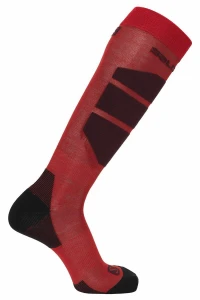 Skarpety narciarskie Salomon Comfort Men Goji Berry/Madder Brown