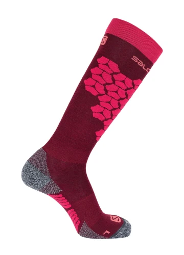 Skarpety narciarskie Salomon S/Access Beet-Red-Hibiscus