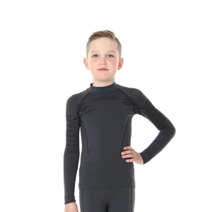 Bluza Termoaktywna Brubeck chłopięca THERMO Junior grafitowa