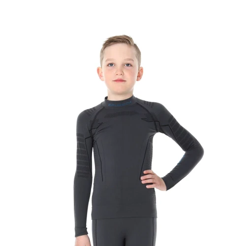 Bluza Termoaktywna Brubeck chłopięca THERMO Junior grafitowa