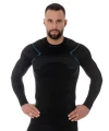 Bluza męska Brubeck THERMO Czarny / Niebieski