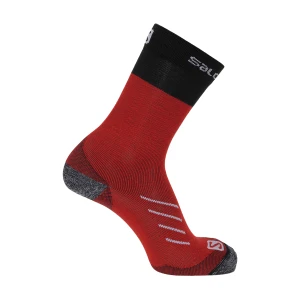 Skarpety Salomon Pulse Crew Poppy Red / Black