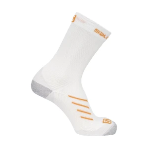 Skarpety Salomon Pulse Crew White / Blazing Orange