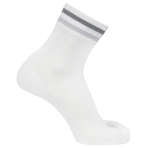 Skarpety Salomon Sonic Quarter White / Lunar Rock