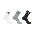 Skarpety Salomon Everyday Crew 3-Pack White / Alloy / Black