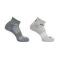 Skarpety Salomon Evasion 2pack Light Grey Heather / Medium Grey