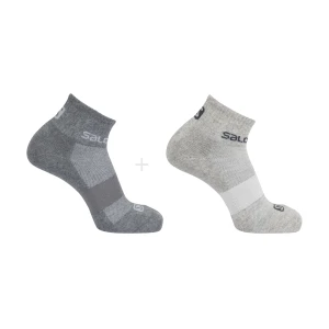 Skarpety Salomon Evasion 2pack Light Grey Heather / Medium Grey
