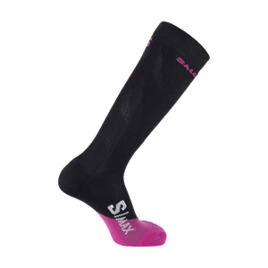 Skarpety narciarskie Salomon S/Max  Black / Very Berry