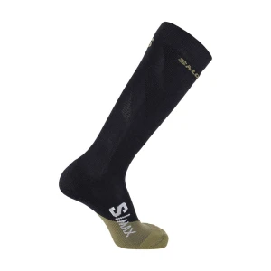 Skarpety narciarskie Salomon S/Max  Deep Black / Olive Green