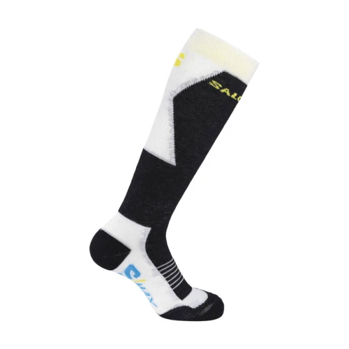 Skarpety narciarskie Salomon S/Max JR  White / Deep Black 