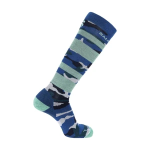 Skarpety narciarskie Salomon QST Blank   Blue / White 