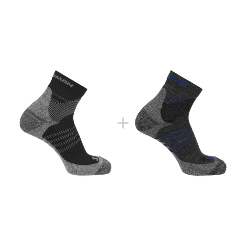 Skarpety Salomon X Ultra Access Quarter 2-Pack  Anthracite / Black