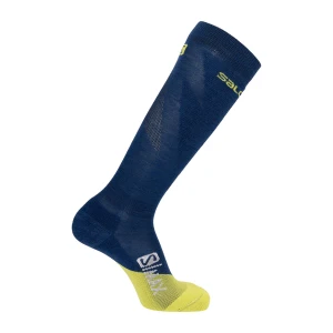 Skarpety narciarskie Salomon S/MAX   Race Blue / Acid Lime