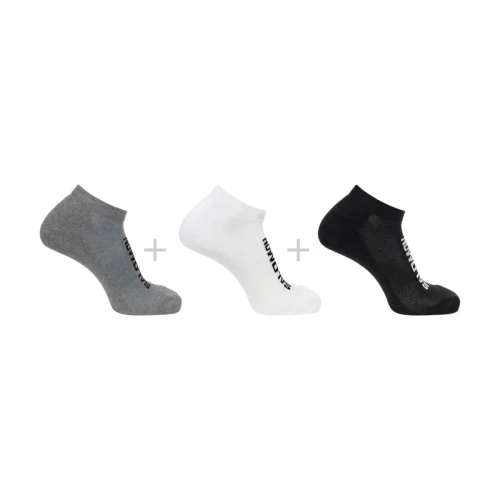 Skarpety Salomon Everyday Low  3-pack   Black / White / Med Gray