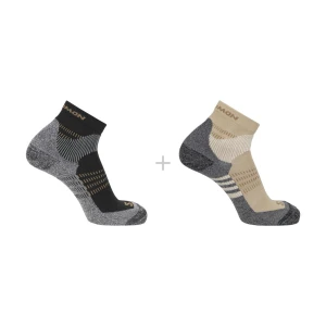 Skarpety Salomon X Ultra Access Quarter 2-Pack  Bleached Sand  / Black