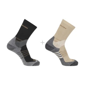 Skarpety Salomon X Ultra Access Crew 2-Pack  Bleached Sand  / Black