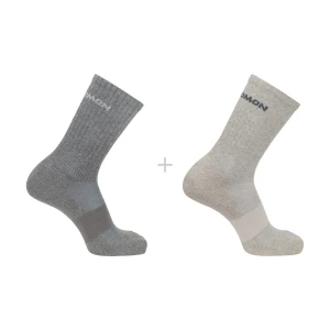 Skarpety Salomon Evasion Crew  2 - Pack   Light Grey / Heather Medium