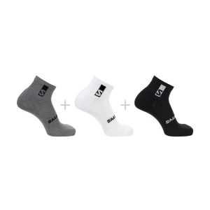 Skarpety Salomon Everyday Ankle  3-pack   White / Black /  Med Gray
