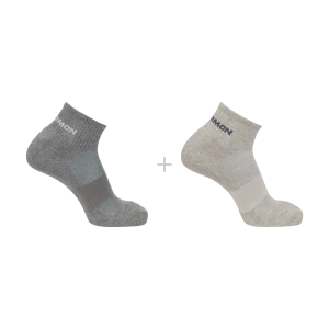 Skarpety Salomon Evasion Ankle  2 - Pack  Light Grey