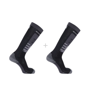 Skarpety narciarskie Salomon S/ACCESS  2Pack Deep Black / Frost Grey