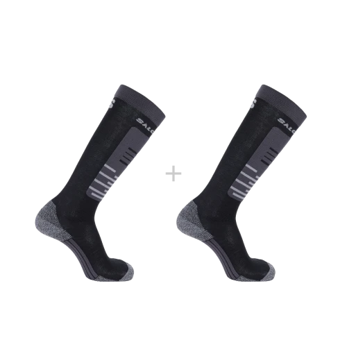 Skarpety narciarskie Salomon S/ACCESS  2Pack Deep Black / Frost Grey