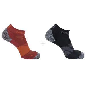 Skarpety Salomon Speed Biking Red + Black