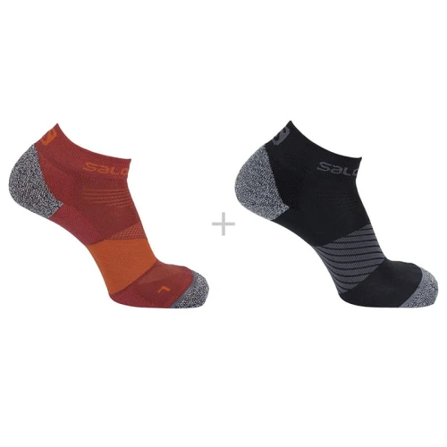 Skarpety Salomon Speed Biking Red + Black